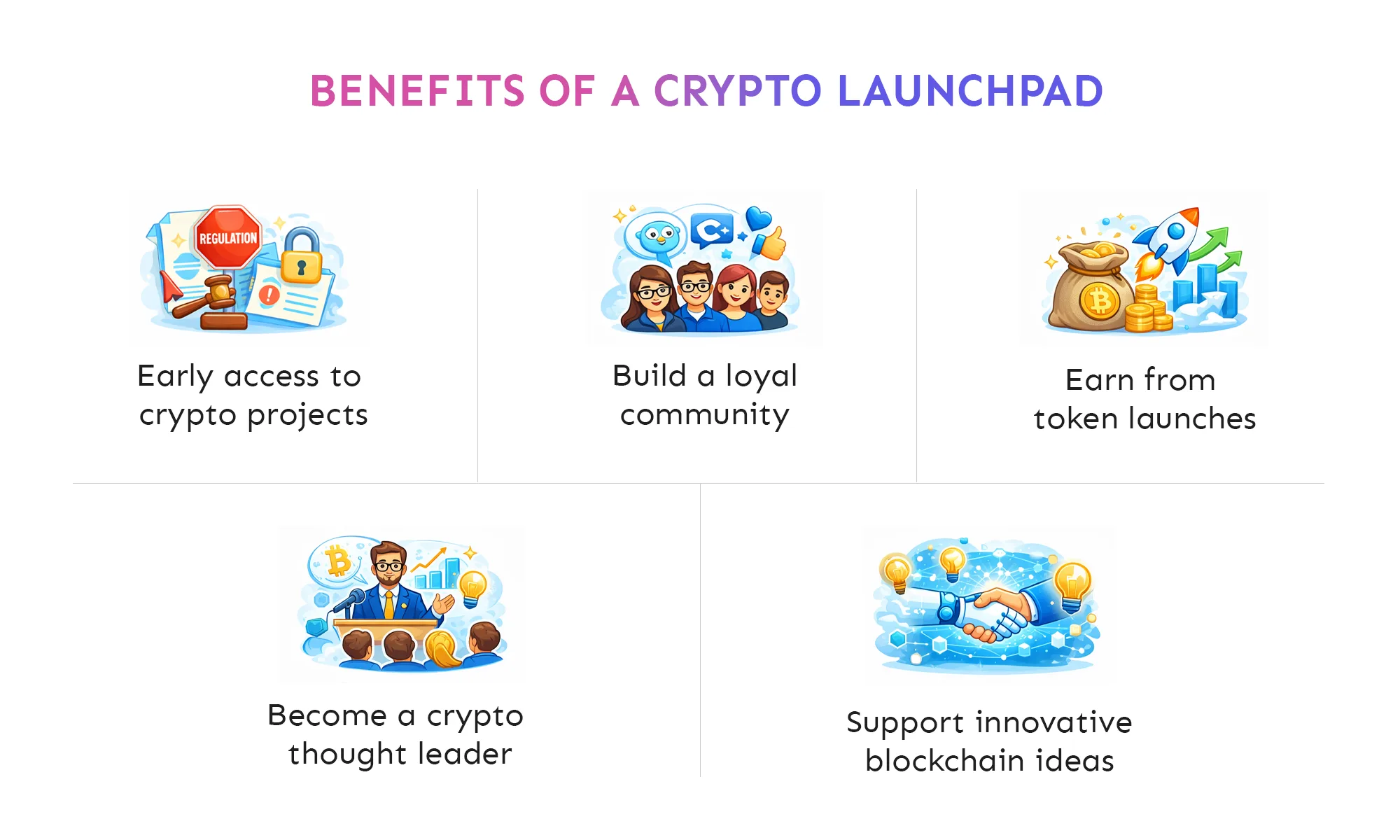 benefits of crypto launchpad