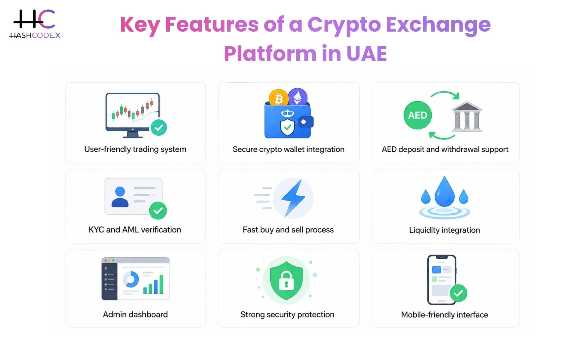 crypto exchange platform features uae
