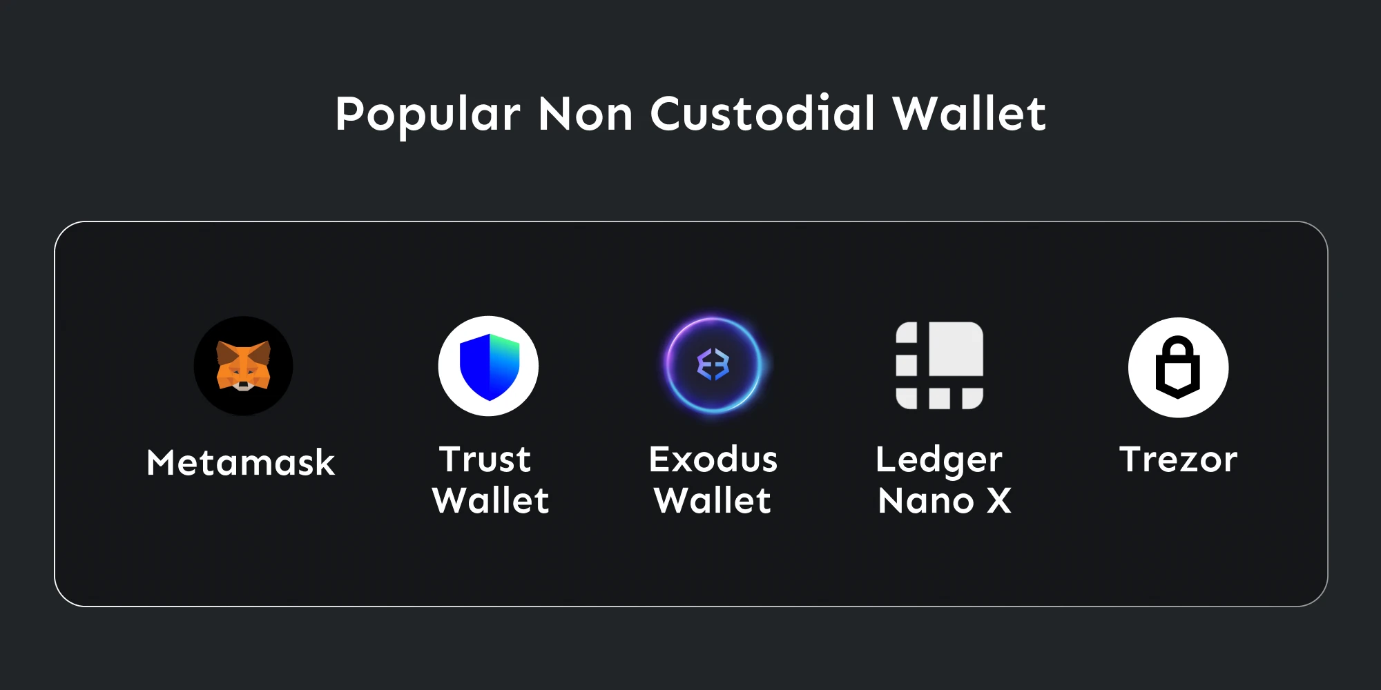 popular non custodial wallets