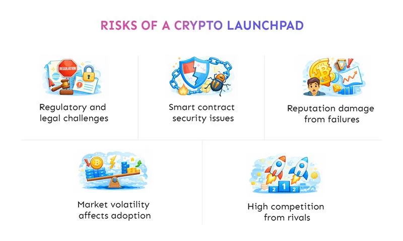 Risk of crypto launchpad