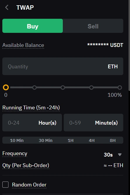 twap buying process